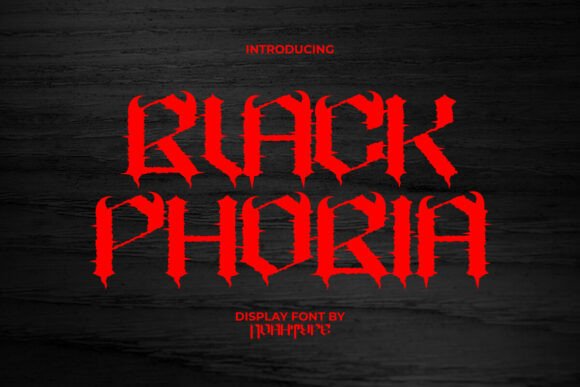 Black Phobia: The Typeface That Conveys Pure, Unfiltered Horror
