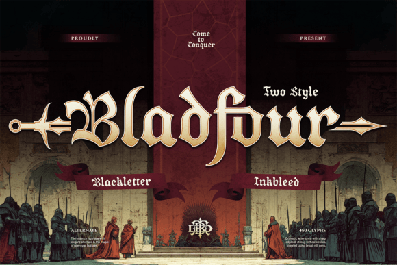 Bladfour: A Typeface Forged in Epic Fantasy and Dark Legend