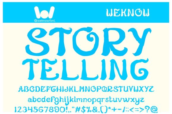 Crafting Visual Narratives with the Story Telling Font