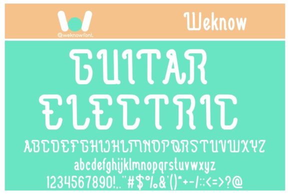 Guitar Electric Font: Unleashing Handwritten Energy