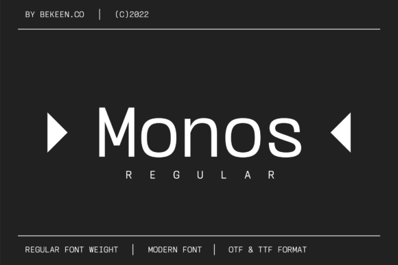 Monos: The Typeface That Captures a Cinematic Future