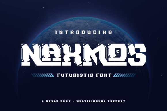 Naxmos: The Futuristic Font for Sci-Fi and Cyberpunk Designs