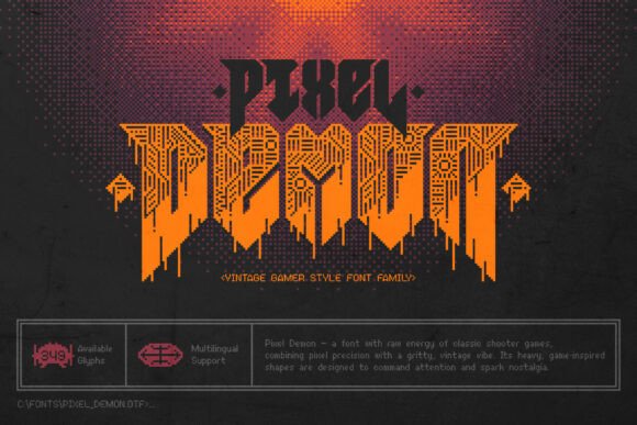 Pixel Demon: The Bold Typeface That Commands Attention