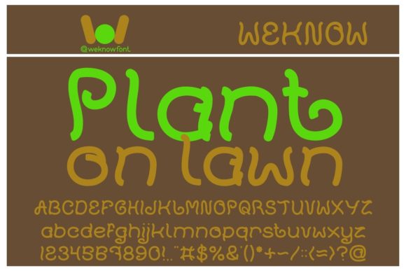 Plant on Lawn: A Handwritten Font with Personality