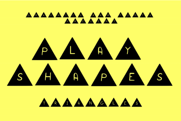 Play Shapes Triangles: A Font That Feels Like a Friendly Game
