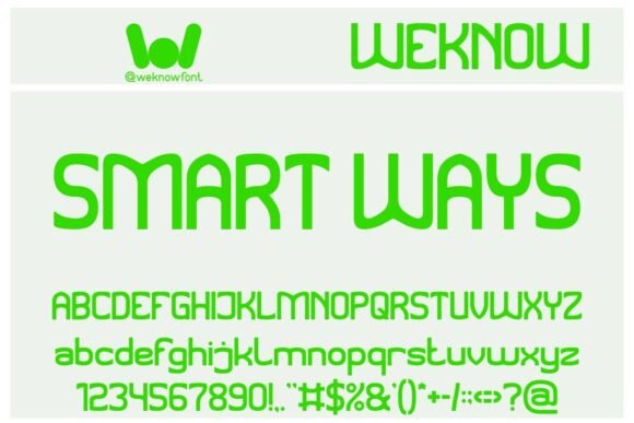 Smart Ways: The Modern-Retro Font for Bold Branding