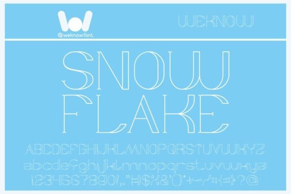 Snow Flake: The Display Font That Whispers Winter Luxury