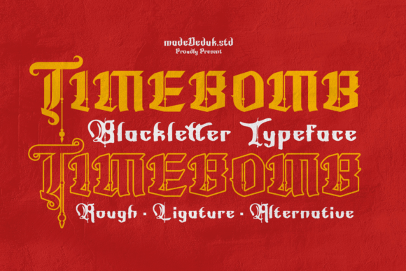 Timebomb: A Modern Blackletter Font with Attitude