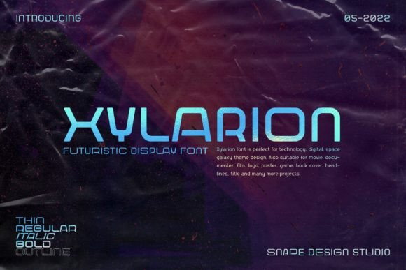 Xylarion: A Typeface for Tomorrow's Digital Frontiers